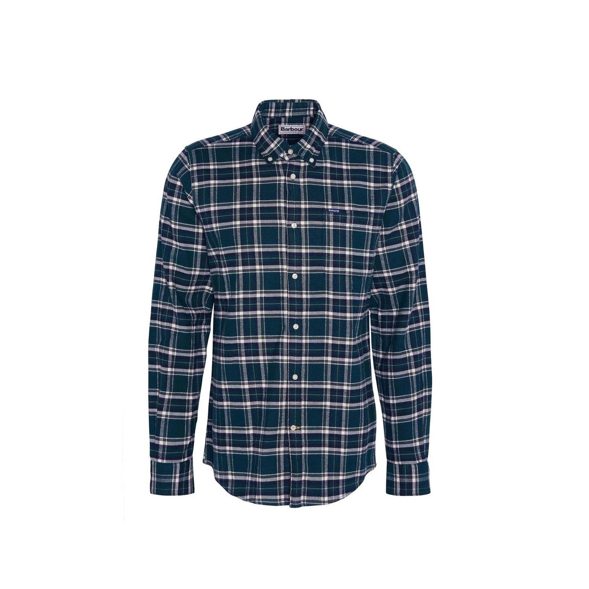 Drumhill Tailored Checked Shirt In Navy