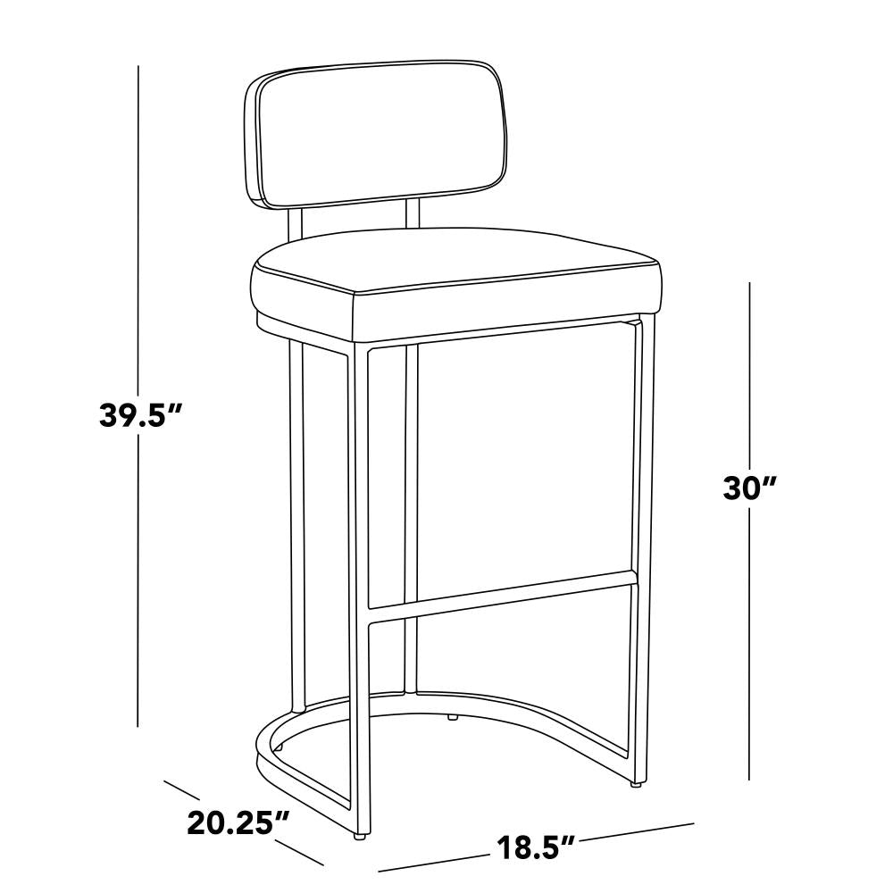 Stylish Bar Chairs with Padded Upholstered Seats
