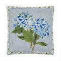 Hydrangea Hook Pillow In Blue
