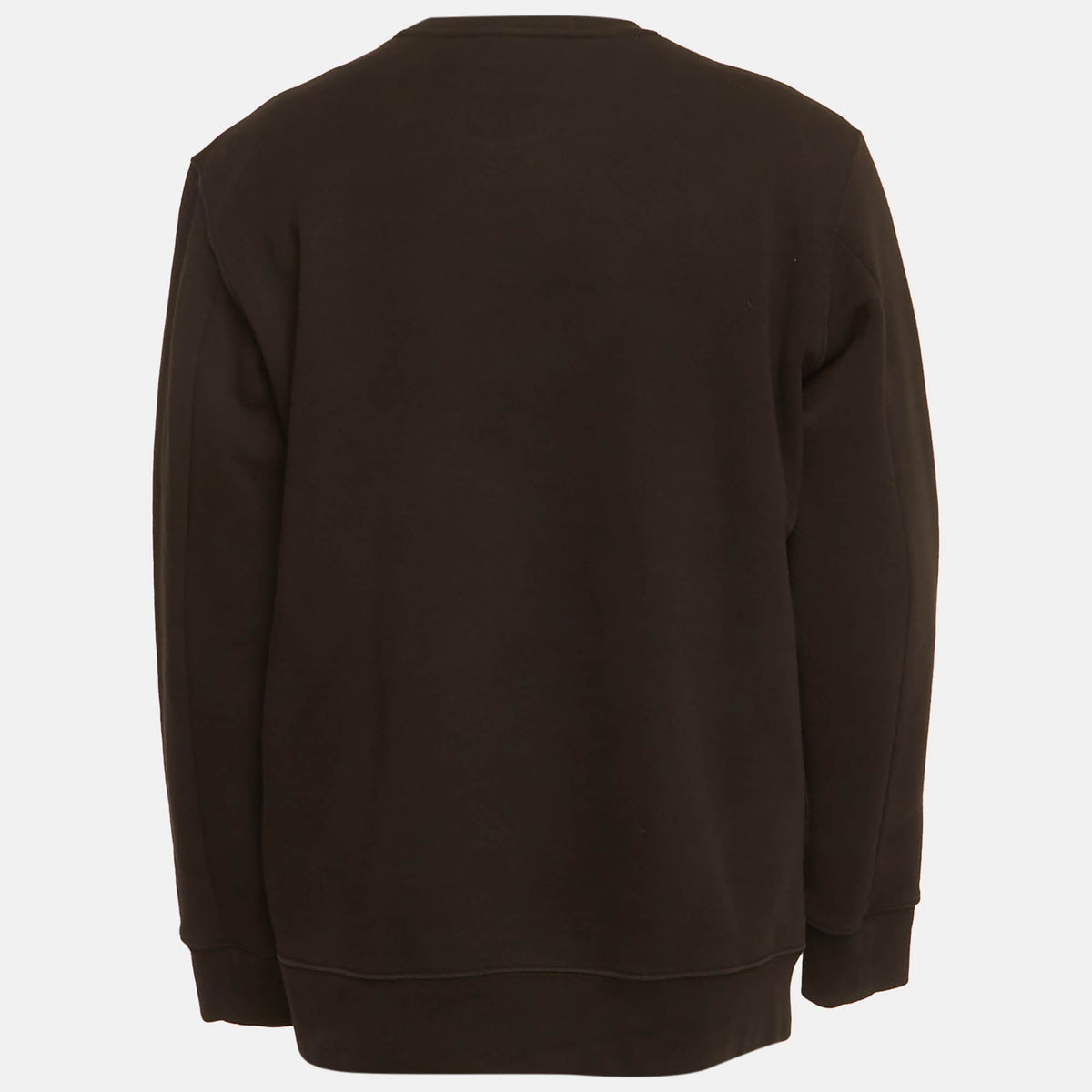 Love Moschino Black Knit Embossed Logo Full Sleeve Sweatshirt