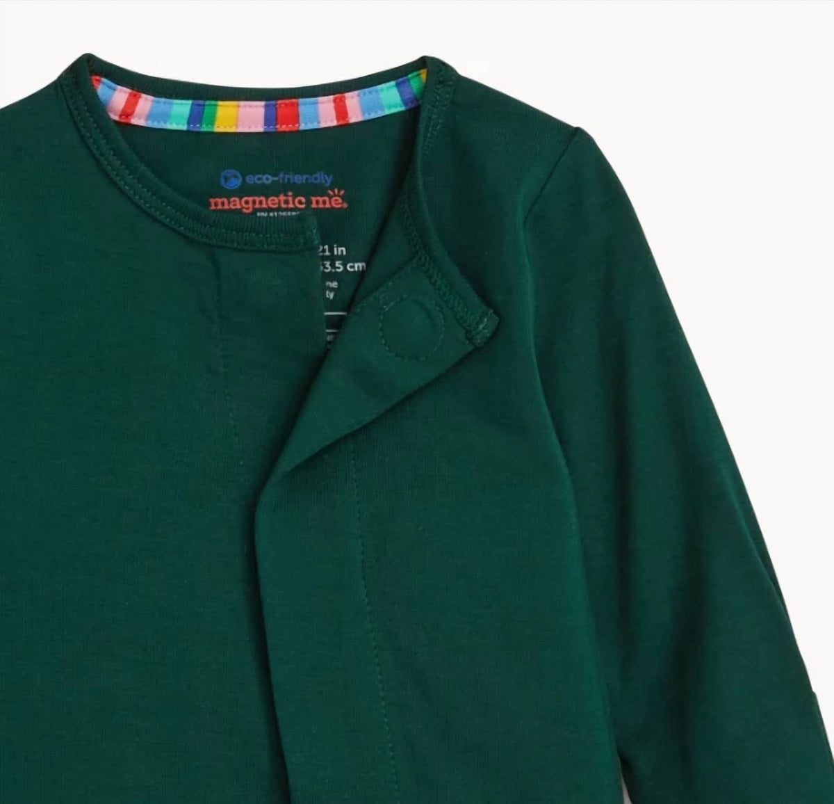 Kids' Modal Magnetic Footie In Deep Emerald