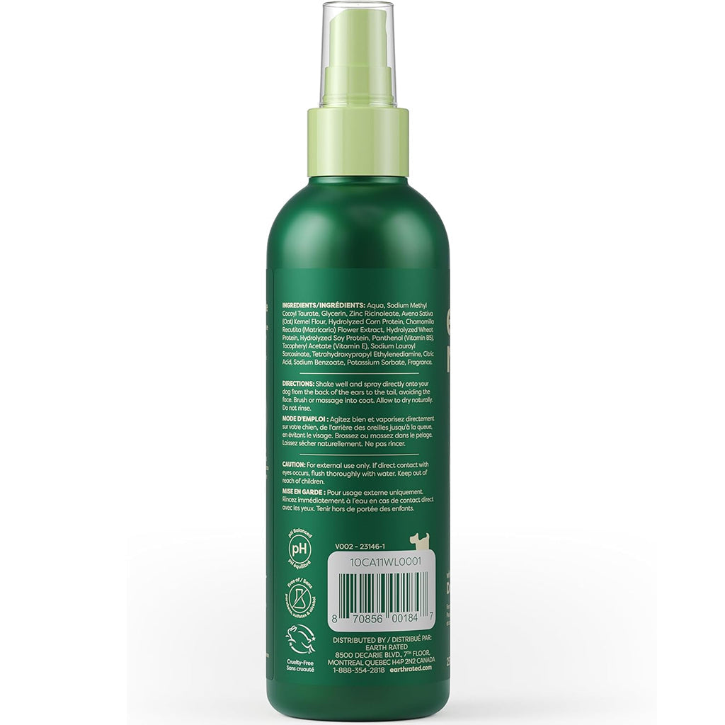 Earth Rated Deodorizing Spray Conditioning & Odor-Eliminating White Tea & Basil Refresh Mist for Dogs (8 oz)