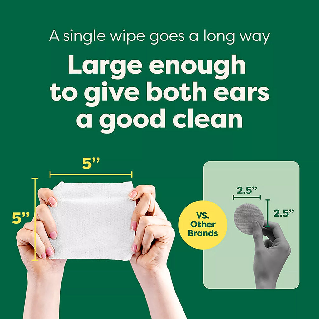 Earth Rated Hypoallergenic Ear Wipes For Dogs (60 ct)