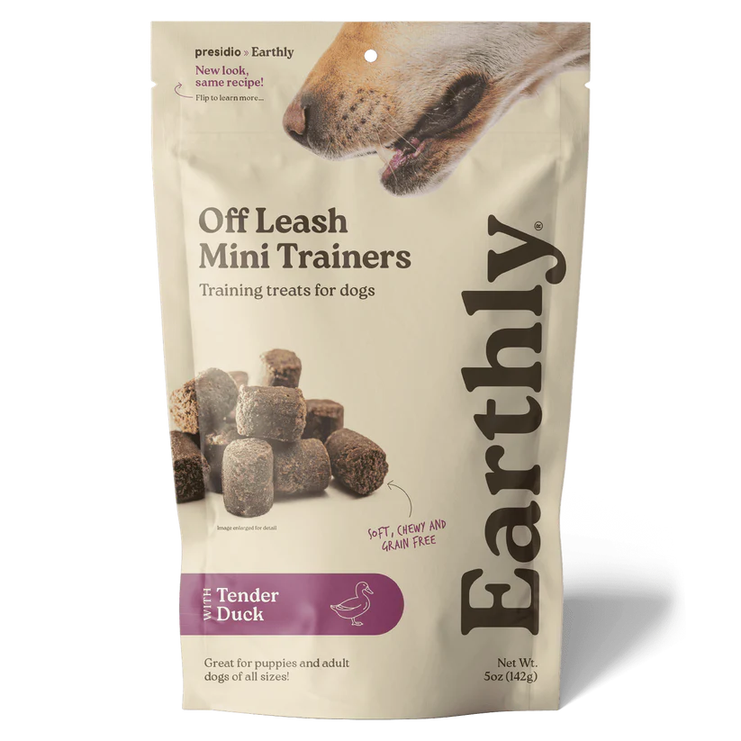 Earthly Off Leash Mini Trainers Tender Duck Recipe Dog Treats (5 oz)