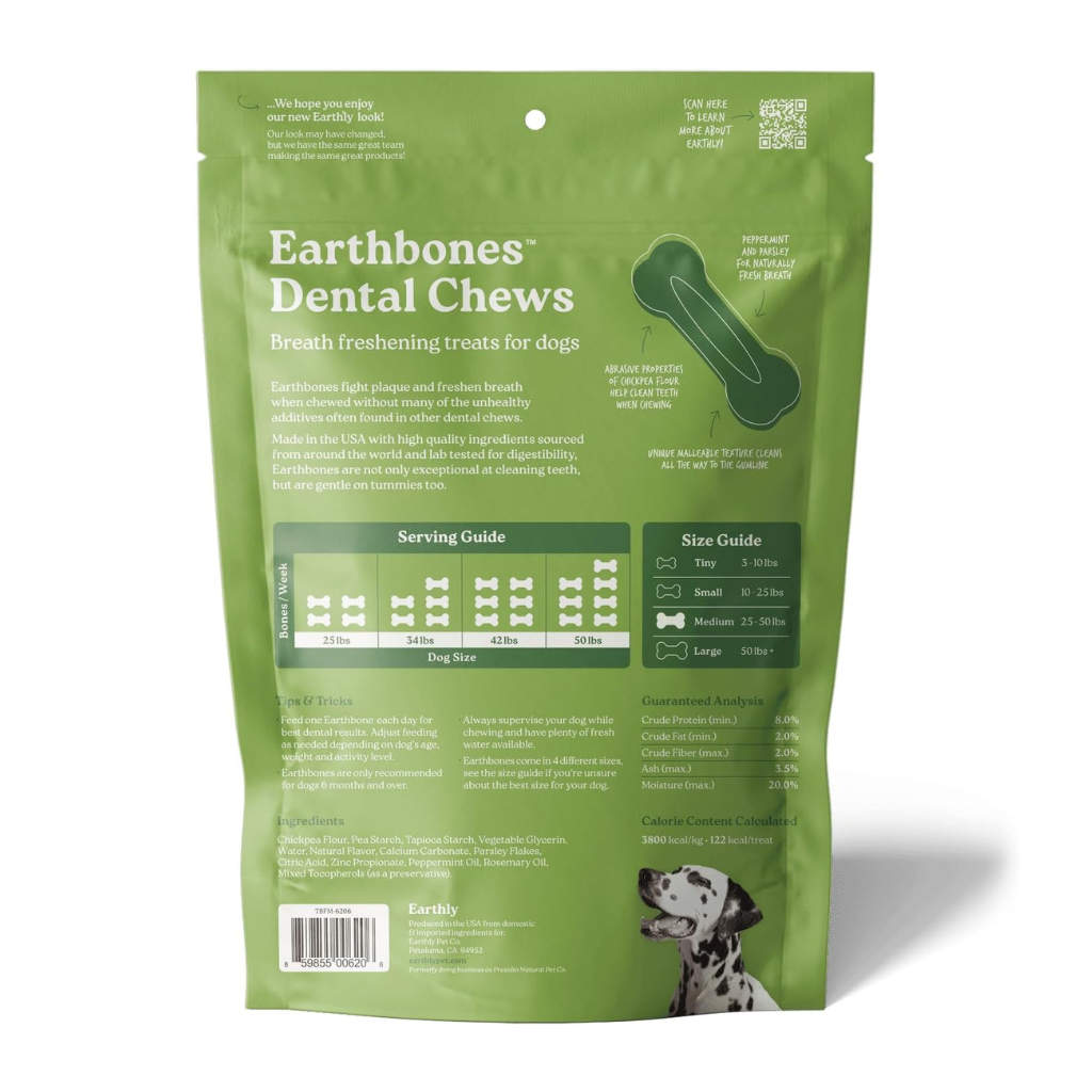 Earthly Pet Earthbones Dental Chews for Dogs