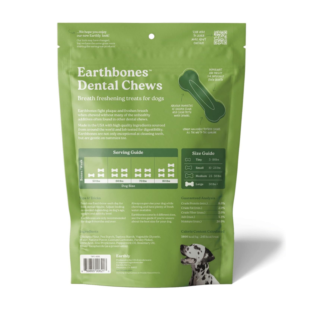 Earthly Pet Earthbones Dental Chews for Dogs