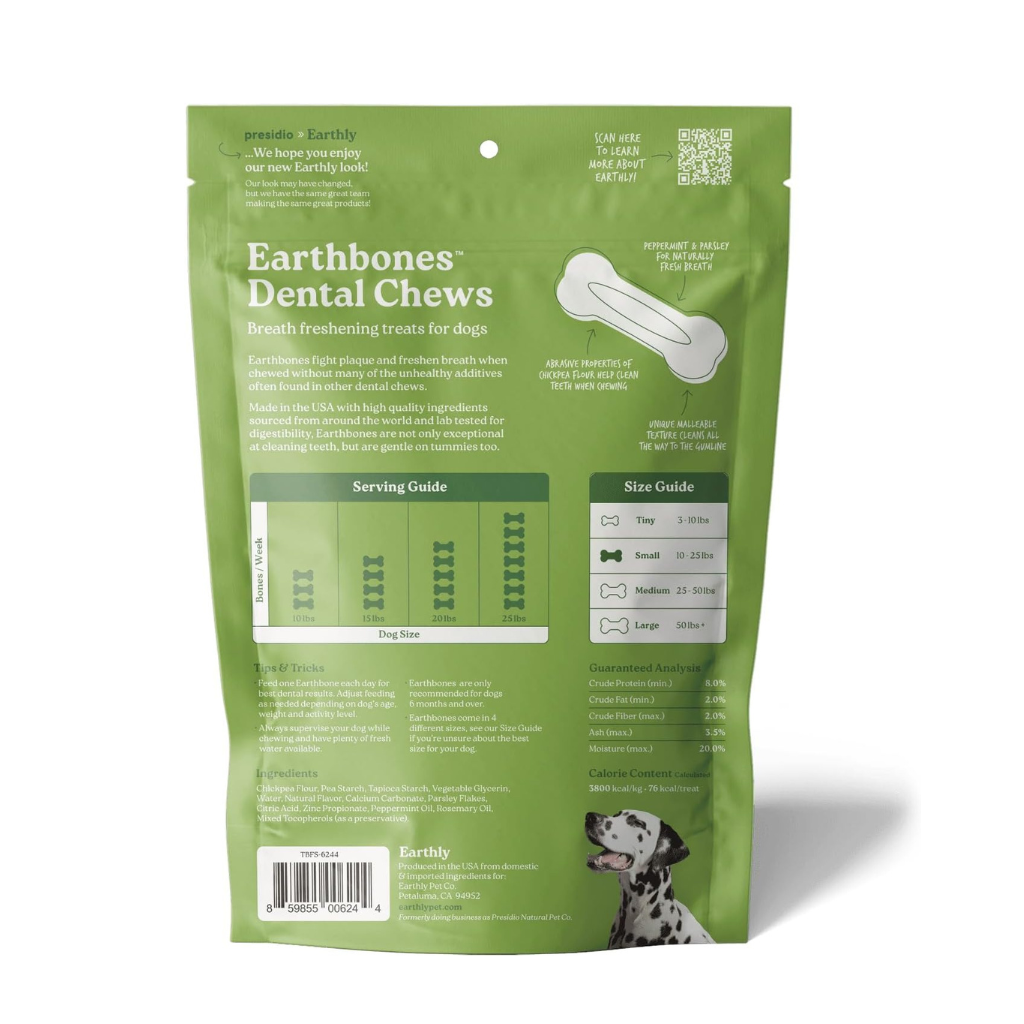 Earthly Pet Earthbones Dental Chews for Dogs