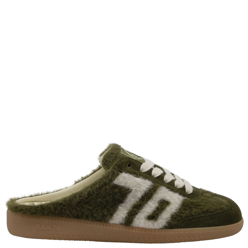 EASTER W26 in MOHAIR FOREST BEIGE Backless Sneakers