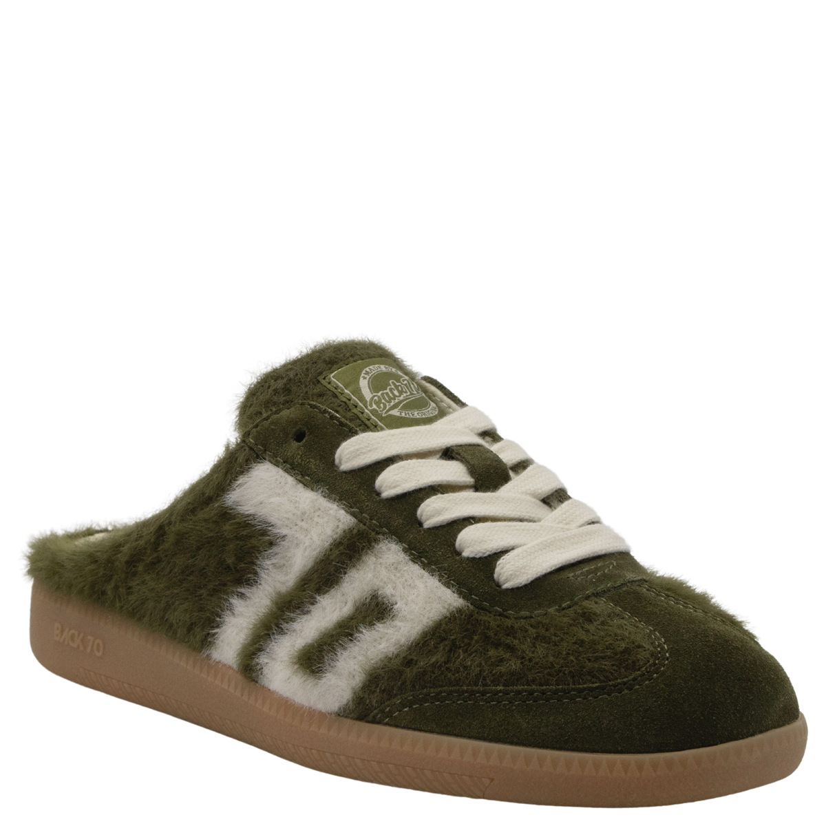 EASTER W26 in MOHAIR FOREST BEIGE Backless Sneakers