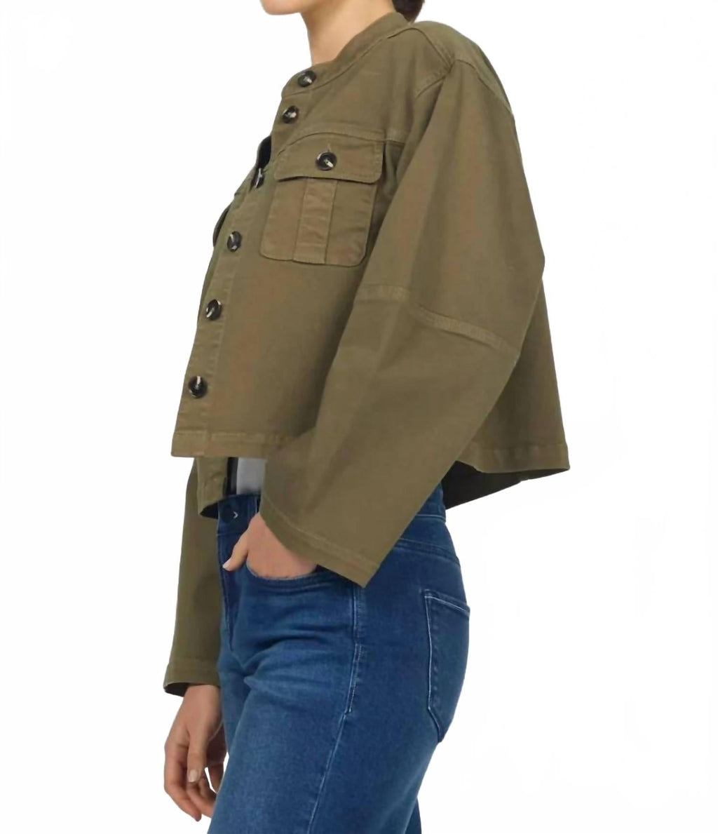 Rowe Jacket In Olive Branch
