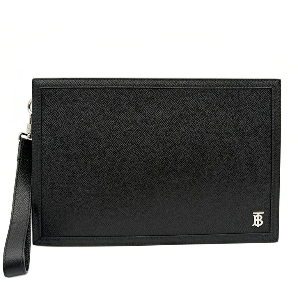 Burberry Leather Clutch Bag (Pre-Owned)