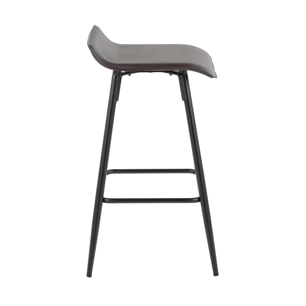 Refined Faux Leather Counter Seating