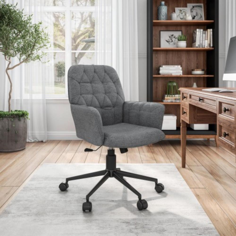 Modern Padded Office Chair with Armrests