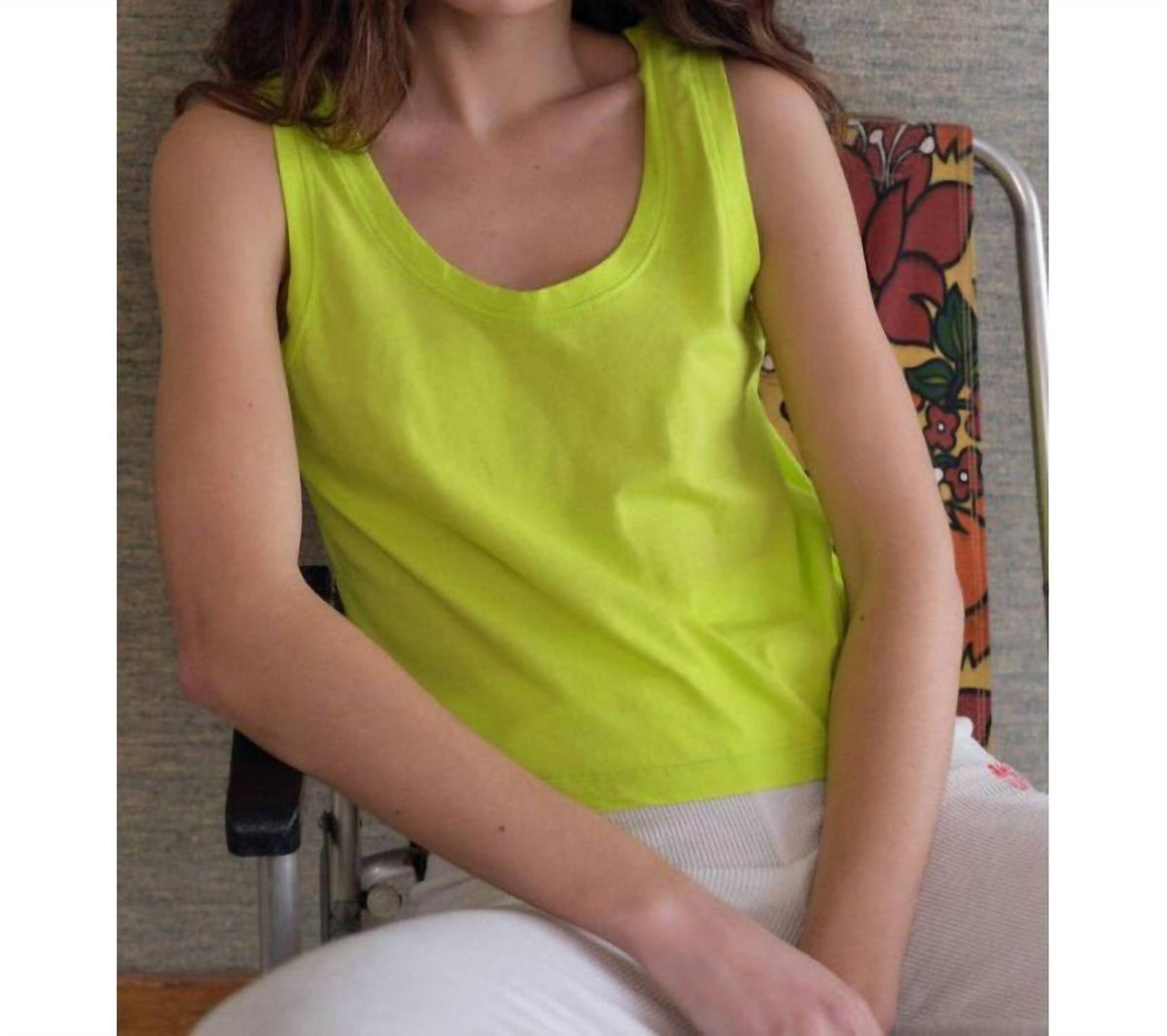 Apoly Tank Top In Citrus Fluo