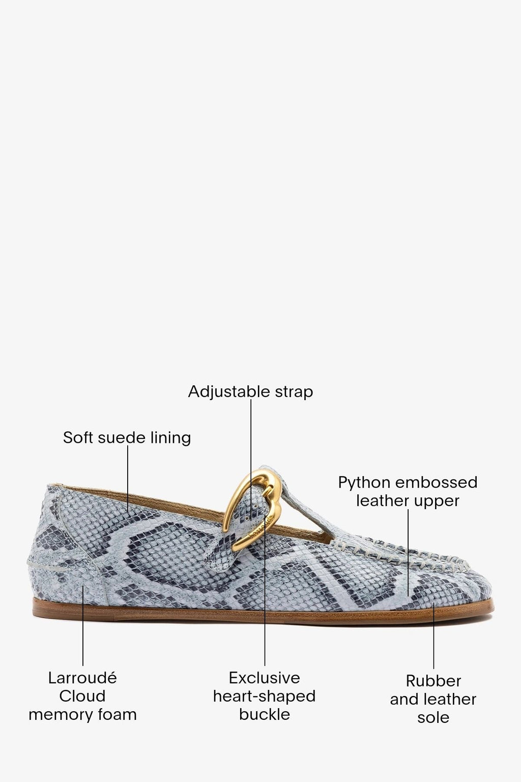 Hydra Loafer Maya Python Leather
