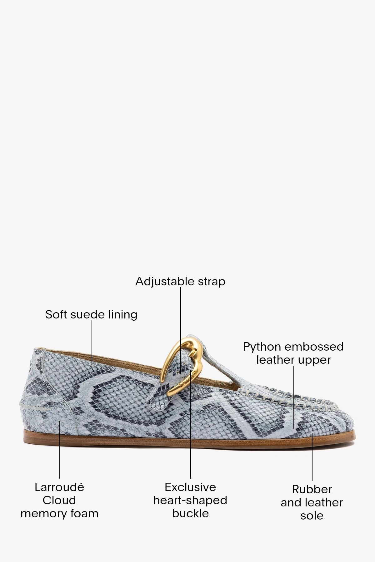Hydra Loafer Maya Python Leather