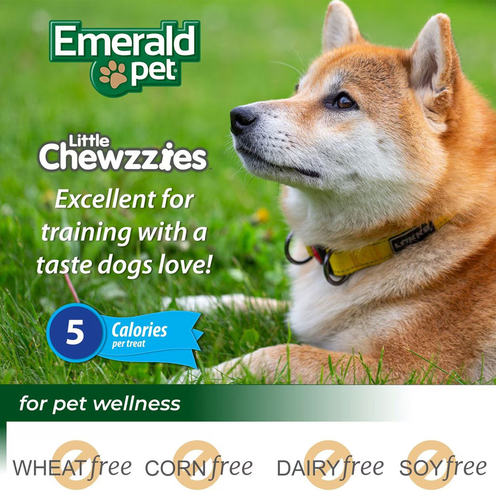 Emerald Pet Little Chewzzies Peanut Butter Recipe Dog Treats, 5-oz