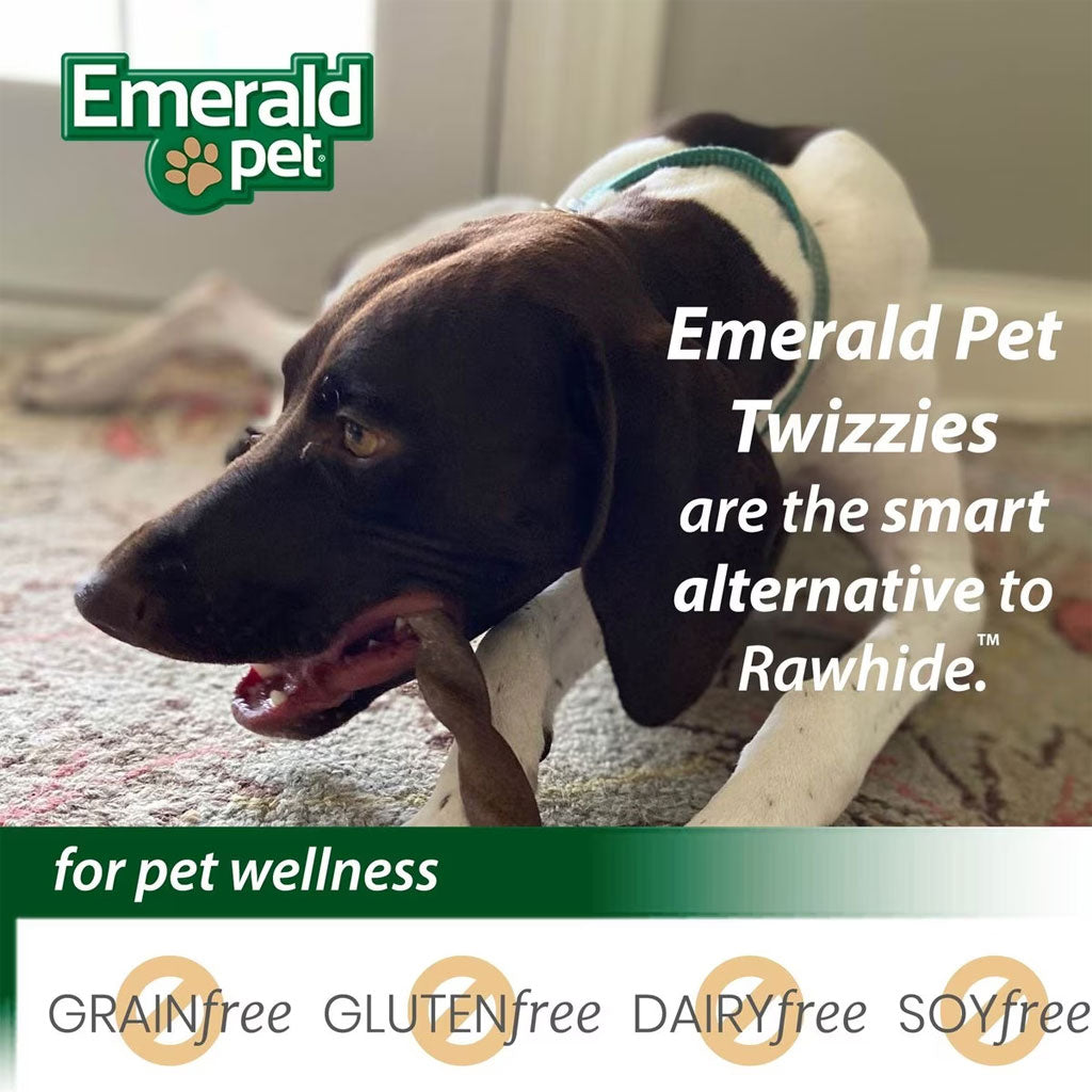 Emerald Pet Piggy Twizzies Grain-Free Dog Treats, 6 count