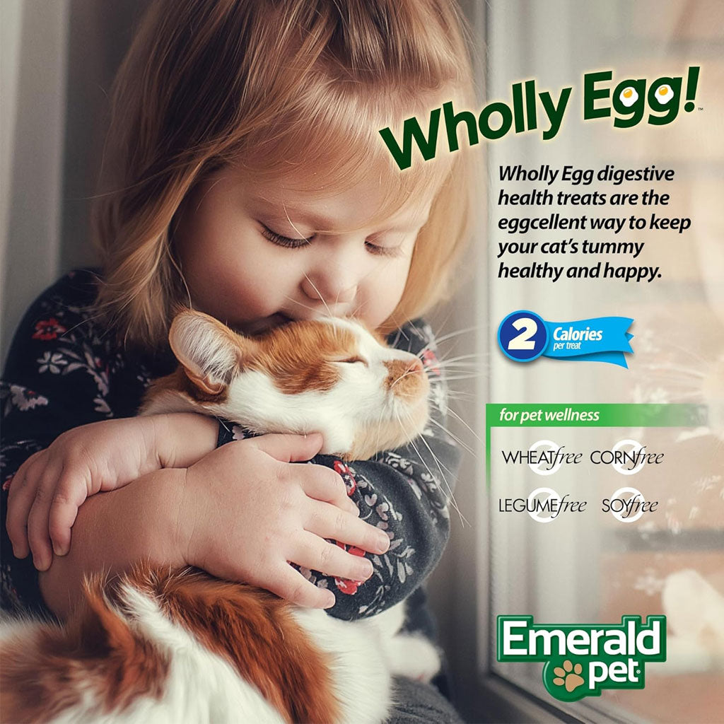 Emerald Pet Wholly Egg Recipe with Chicken Cat Treats, 2.5-oz