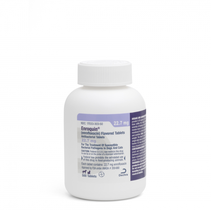 Enroquin Flavored Tablets (Enrofloxacin), 22.7mg