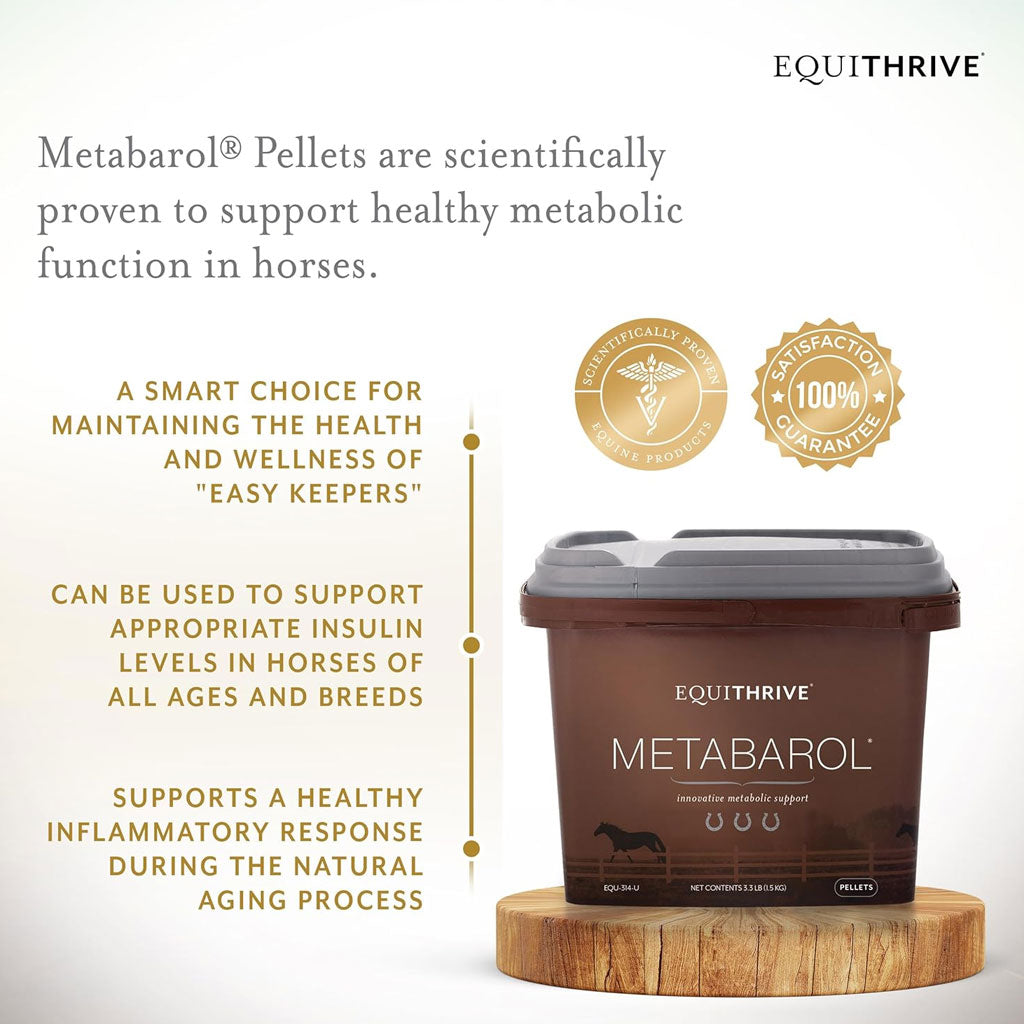 Equithrive Metabarol Metabolism Support Horse Supplement