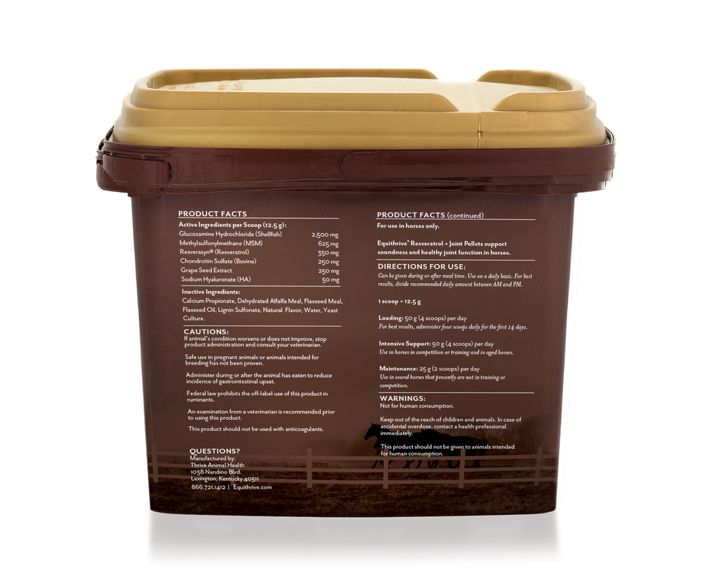 Equithrive Resveratrol + Joint Pellets for Horses