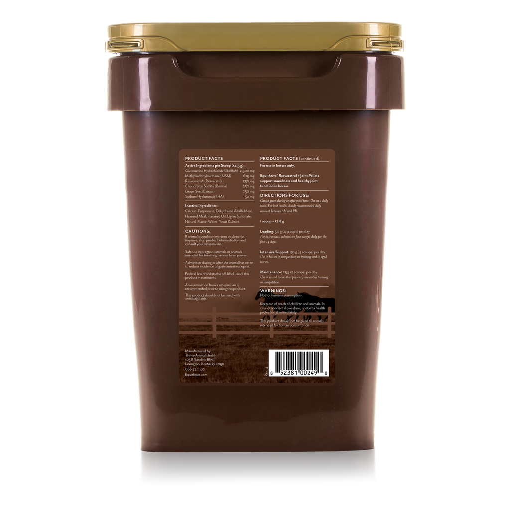 Equithrive Resveratrol + Joint Pellets for Horses