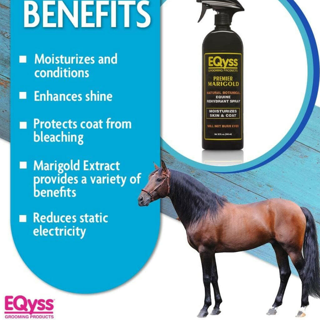 EQyss Premier Marigold Coat Conditioning Spray for Horses