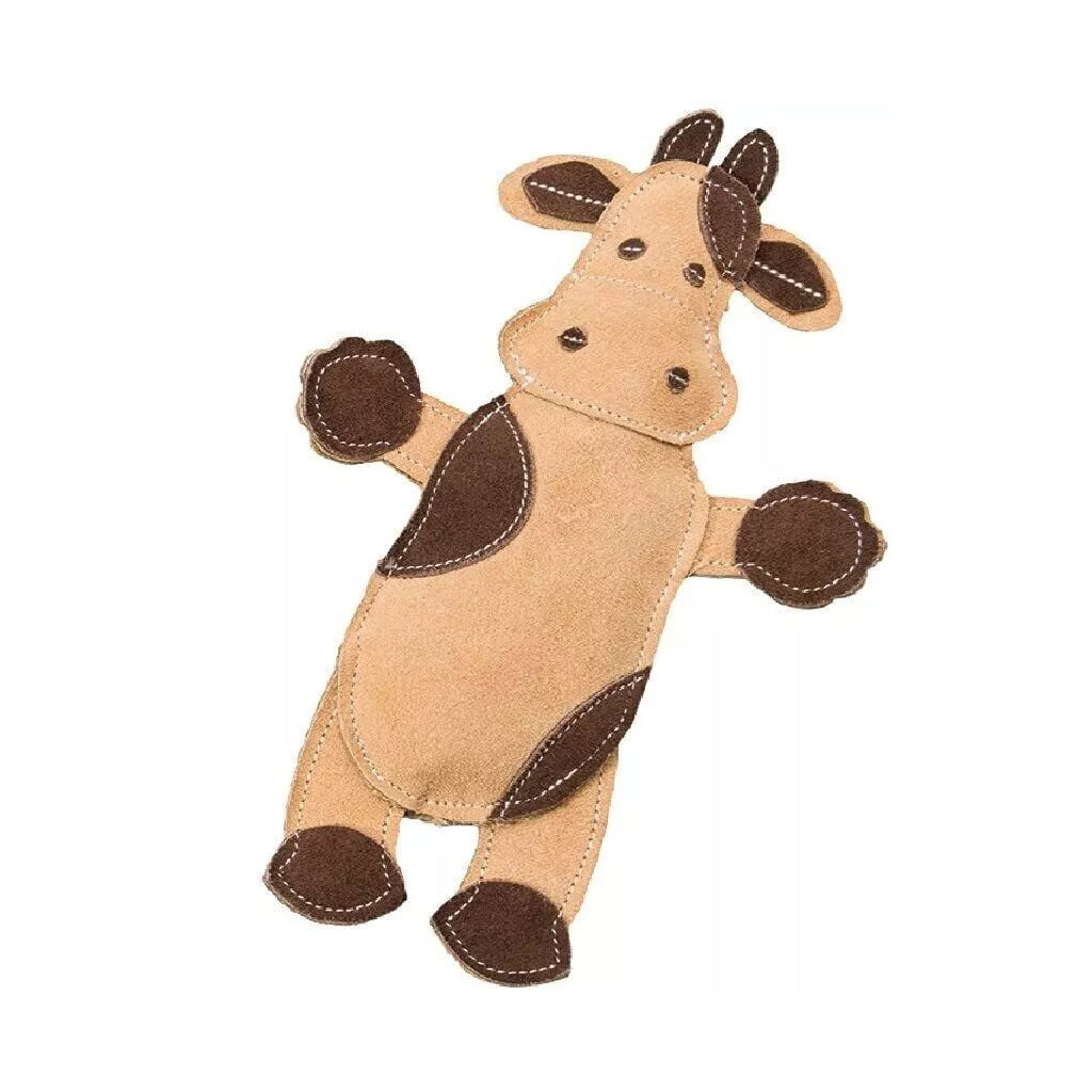 Ethical Dura-Fuse Leather Barnyard Toy For Dogs, assorted characters (11")