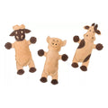 Ethical Dura-Fuse Leather Barnyard Toy For Dogs, assorted characters (11")