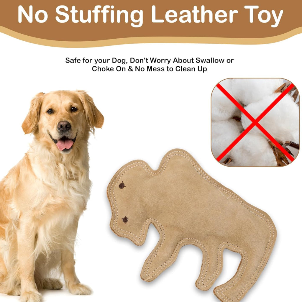 Ethical Dura-Fuse Leather Buffalo Toy For Dogs