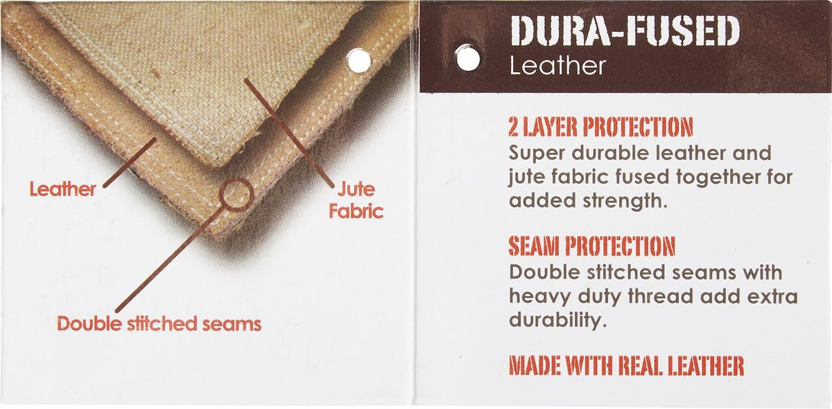 Ethical Dura-Fuse Leather Rabbit Dog Toy