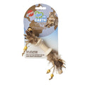 Ethical Love the Earth Wood & Feather Toy For Cats, Assorted Colors