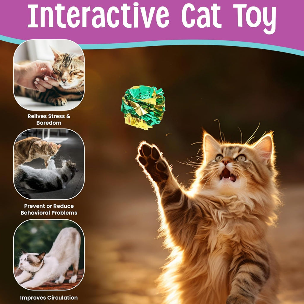 Ethical Mylar Balls Toy For Cats