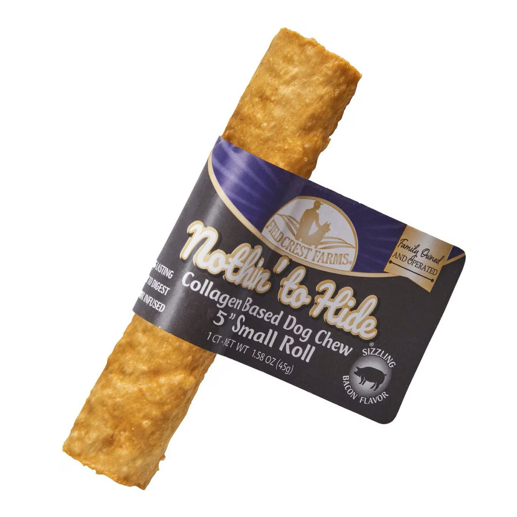 Ethical Nothin' to Hide Small Roll Bacon Treats For Dog (5")