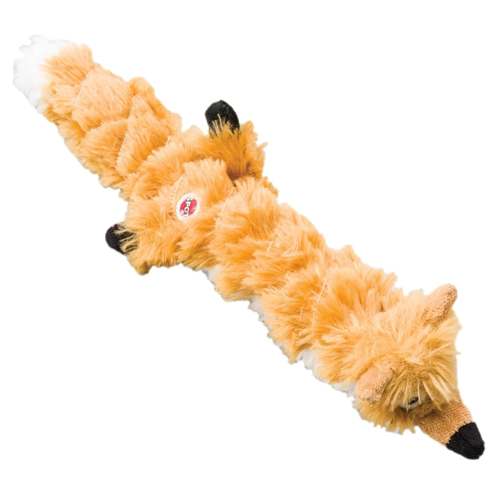 Ethical Pet Skinneeez Extreme Quilted Stuffing-Free Fox Toy for Dogs
