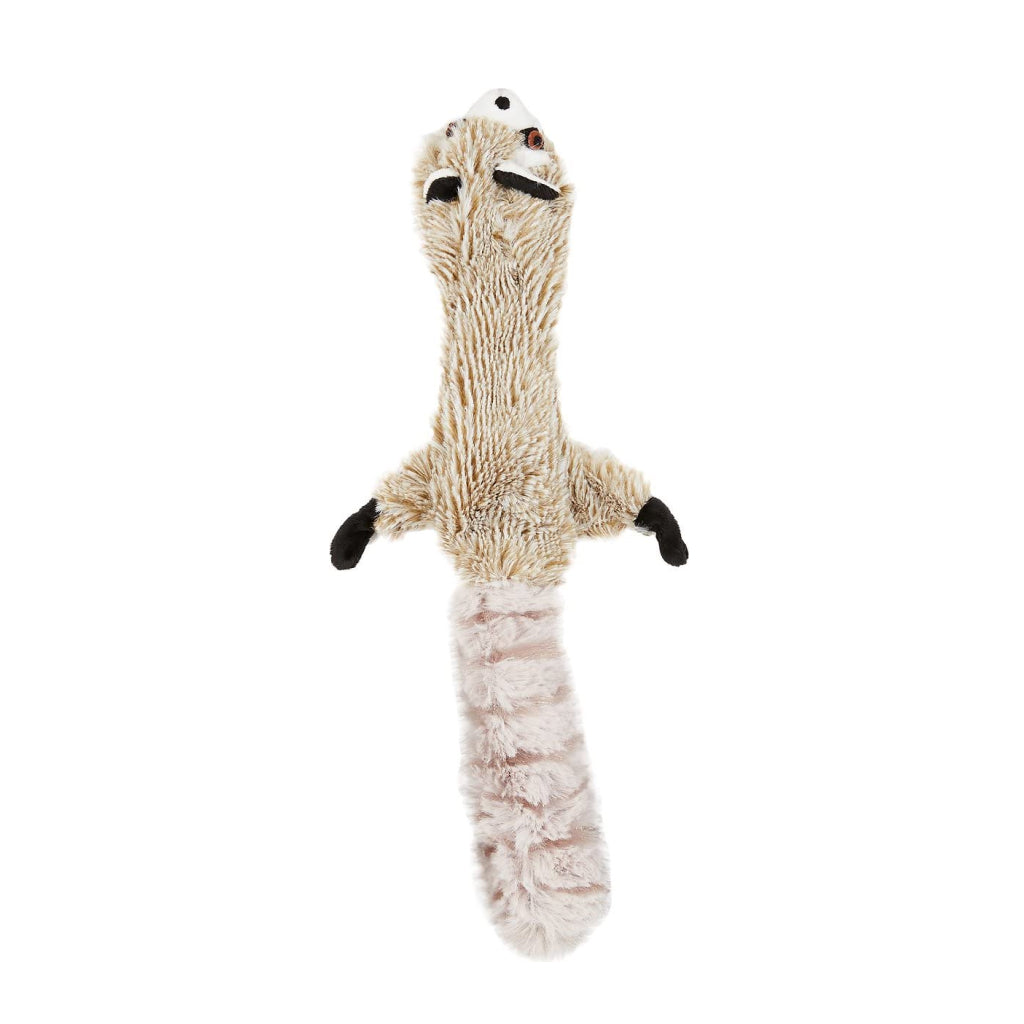 Ethical Pet Skinneeez Forest Series Stuffing-Free Raccoon Toy for Dogs