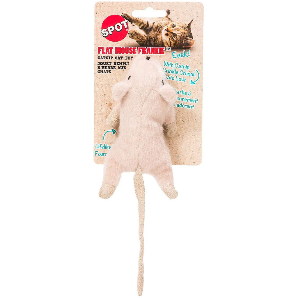 Ethical Pet Spot Flat Mouse Frankie Cat Toy, Color Varies, 5.5"