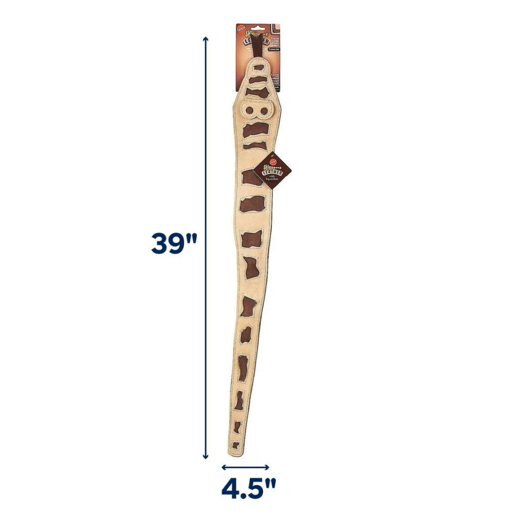 Ethical Skinneeez Leather Snake Toy For Dogs
