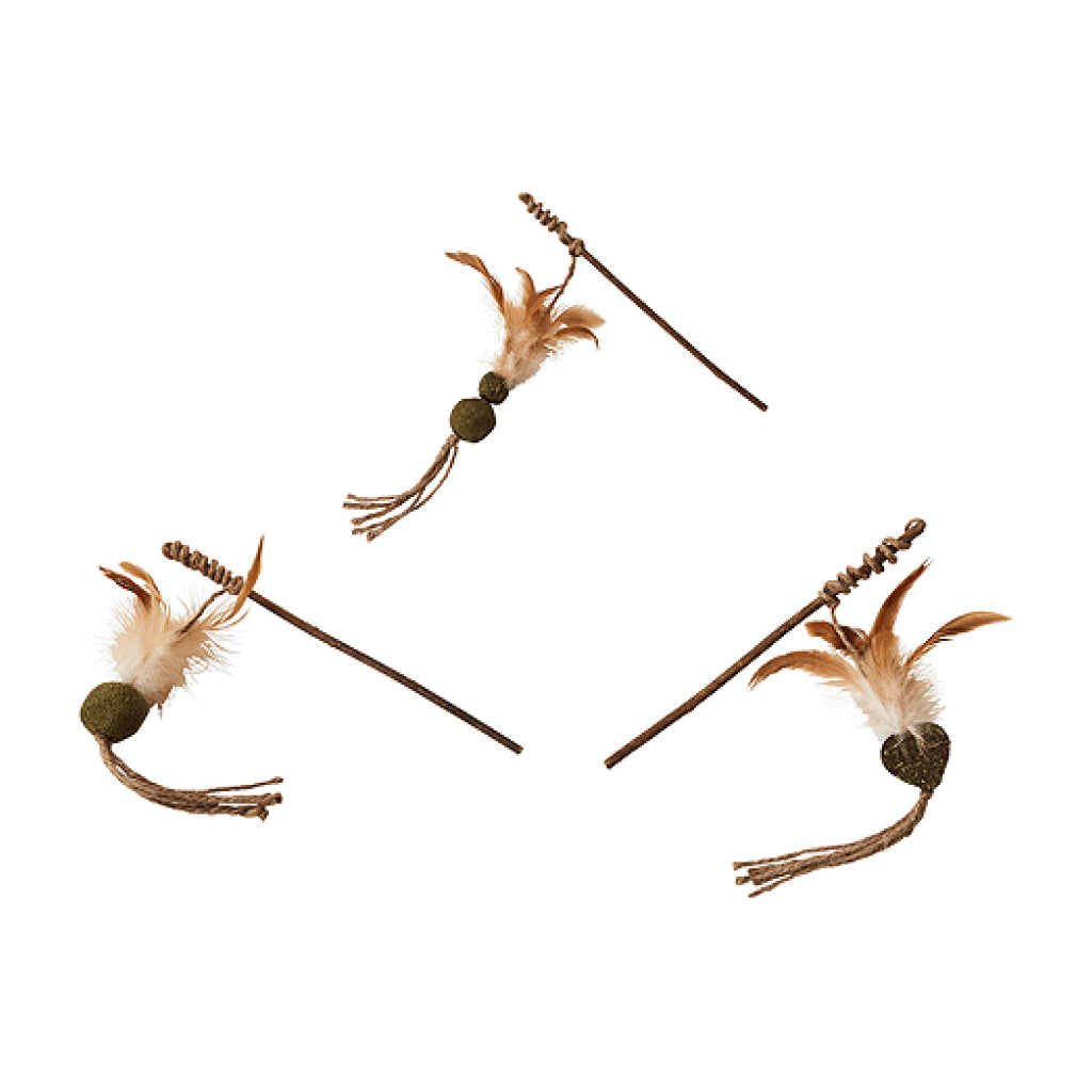 Ethical Spot Naturals Silvervine Teaser Wand Toy For Cat (Assorted)