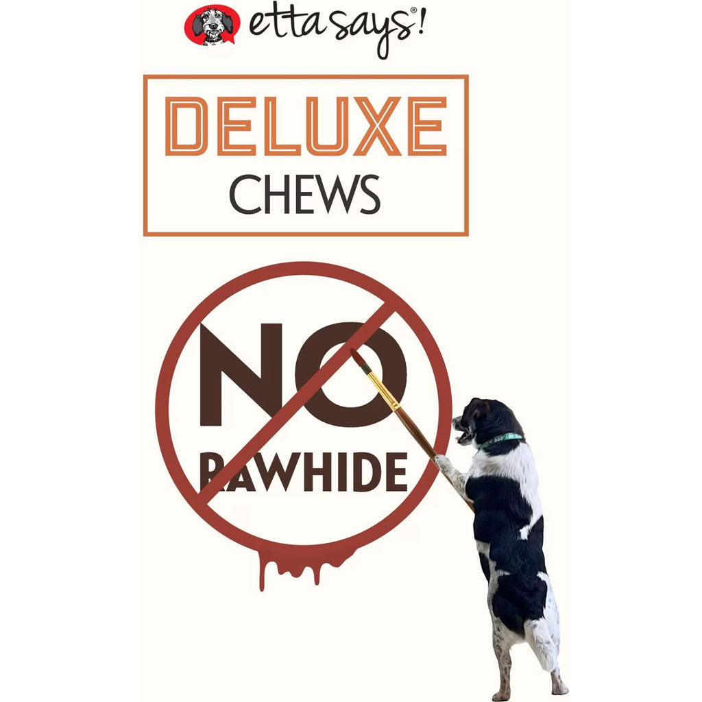 Etta Says! Deluxe Crunchy Chicken Dog Chew Treats, 7"