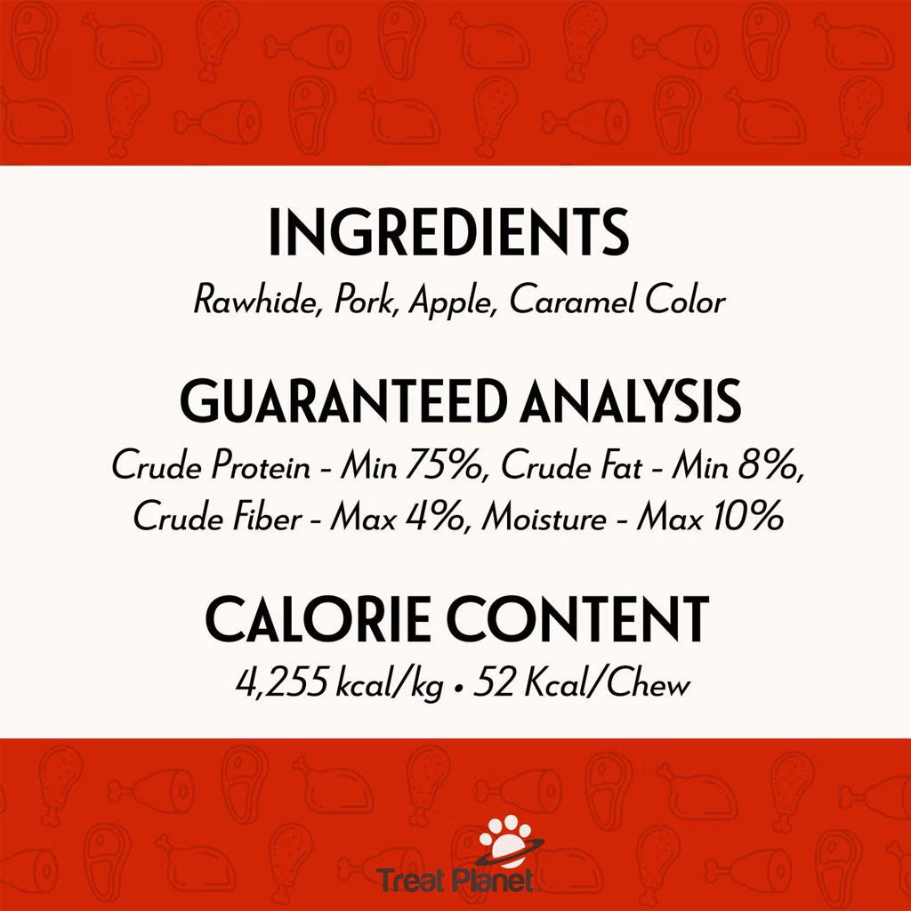 Etta Says! Premium Crunchy Chew Bars Pork + Apple Dog Treats, 12 count