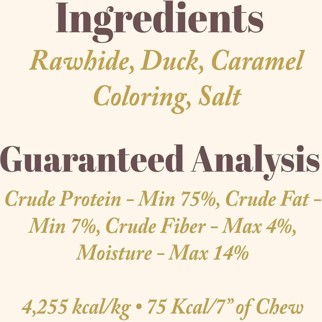 Etta Says! Premium Crunchy Duck Dog Chew Treats, 7"