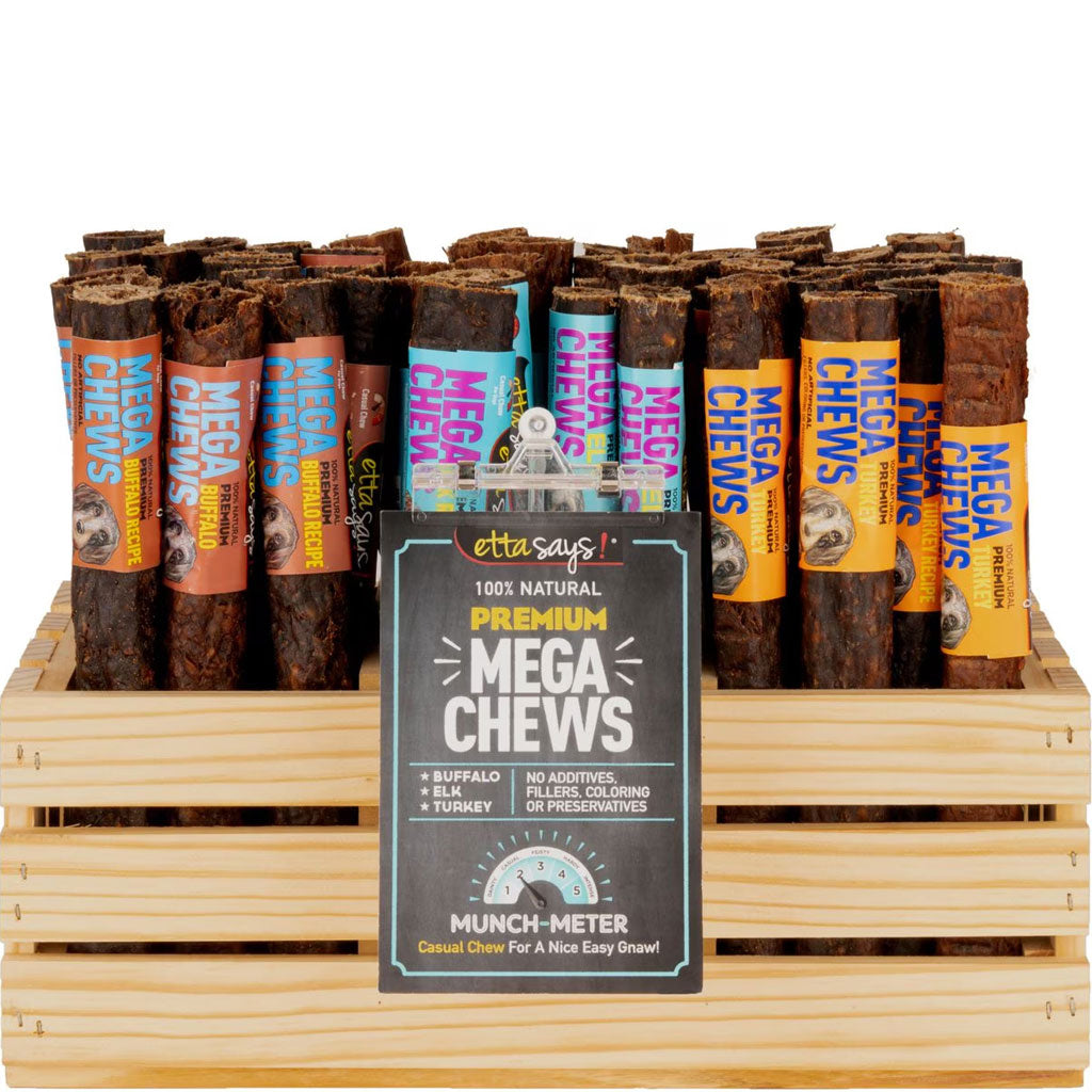 Etta Says! Premium Crunchy MEGA Elk Chews Dog Treats, 10", 1 count