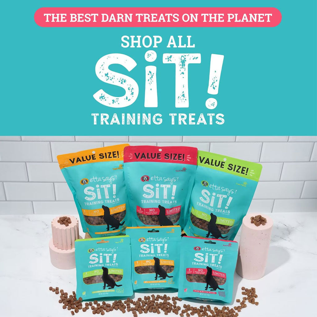 Etta Says! Sit! Training Treats for Dogs Bacon Flavor, 6-oz