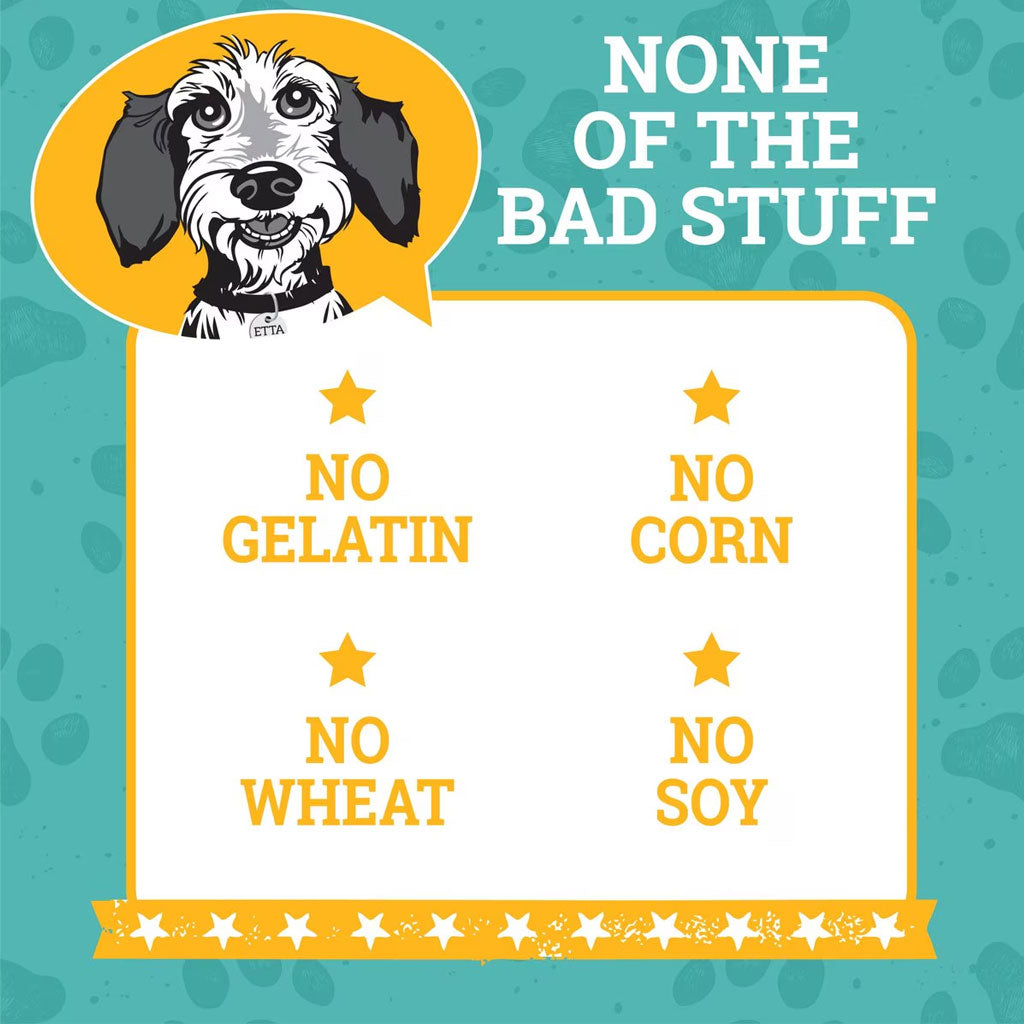 Etta Says! Sit! Training Treats for Dogs Peanut Butter Flavor, 6-oz