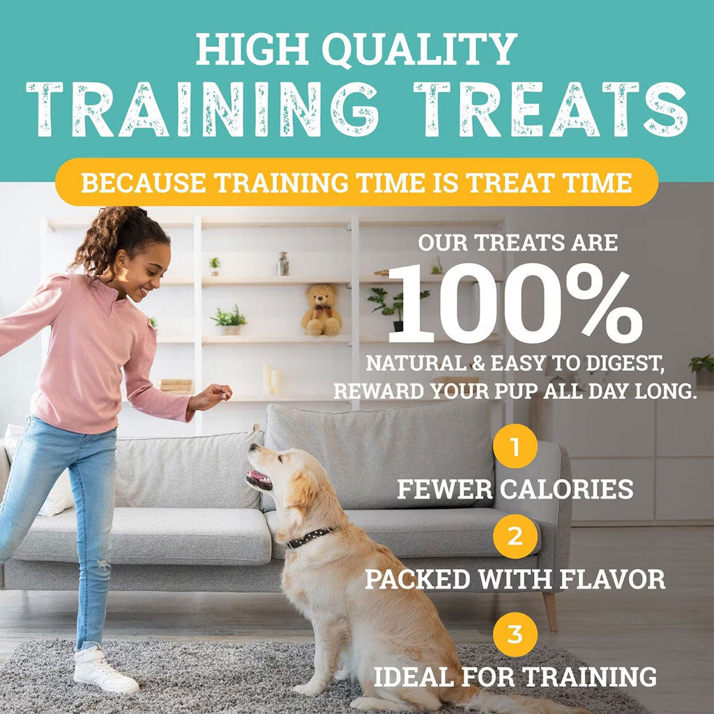 Etta Says! Sit! Training Treats for Dogs Peanut Butter Flavor, 6-oz