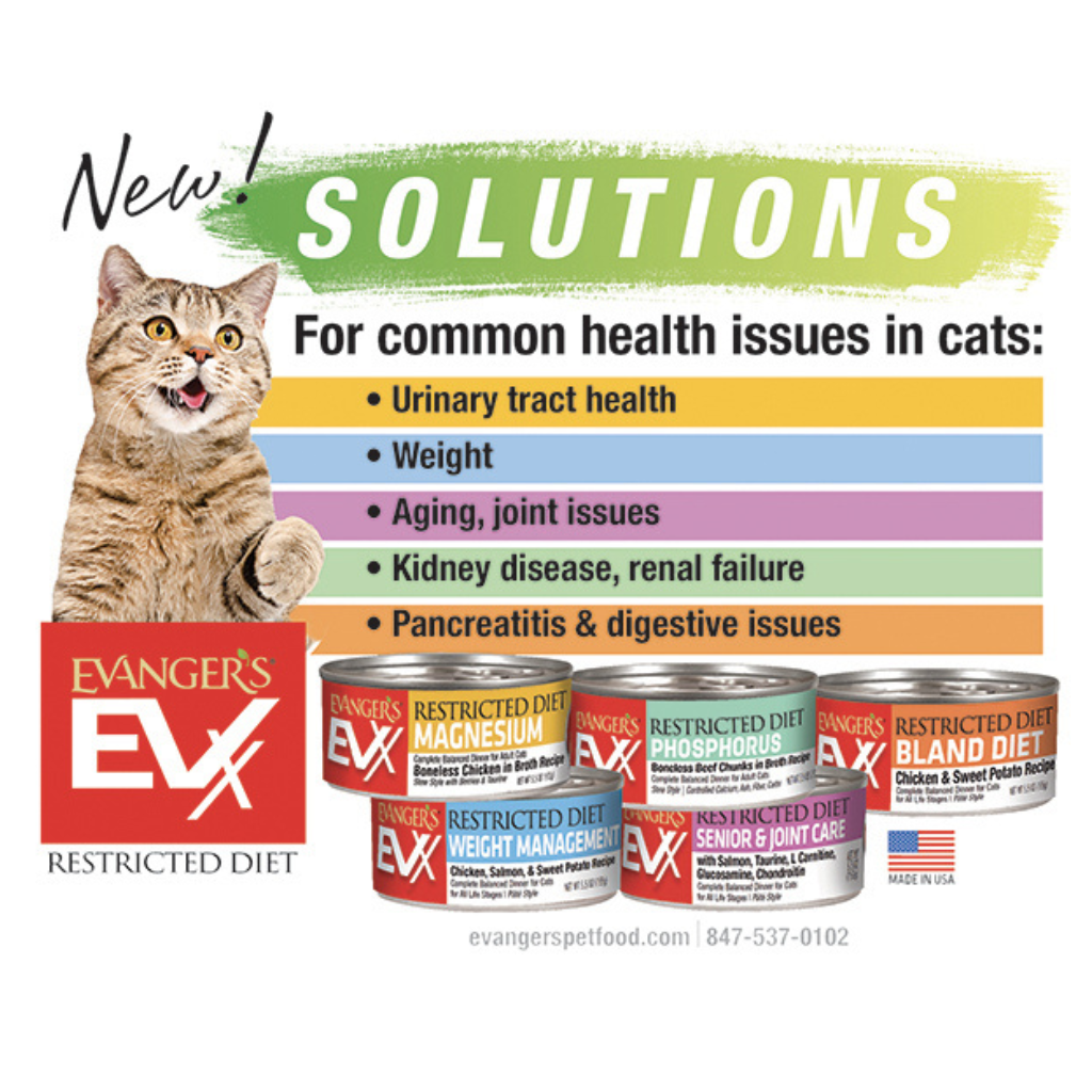 Evanger's EVX Restricted Diet Senior & Joint Health Salmon Recipe Wet Cat Food (5.5 oz x 24 cans)