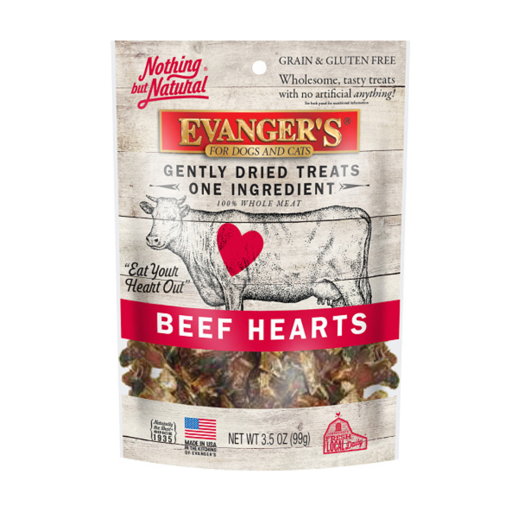 Evanger's Freeze-Dried Beef Hearts Dog & Cat Treats (3.5 oz)