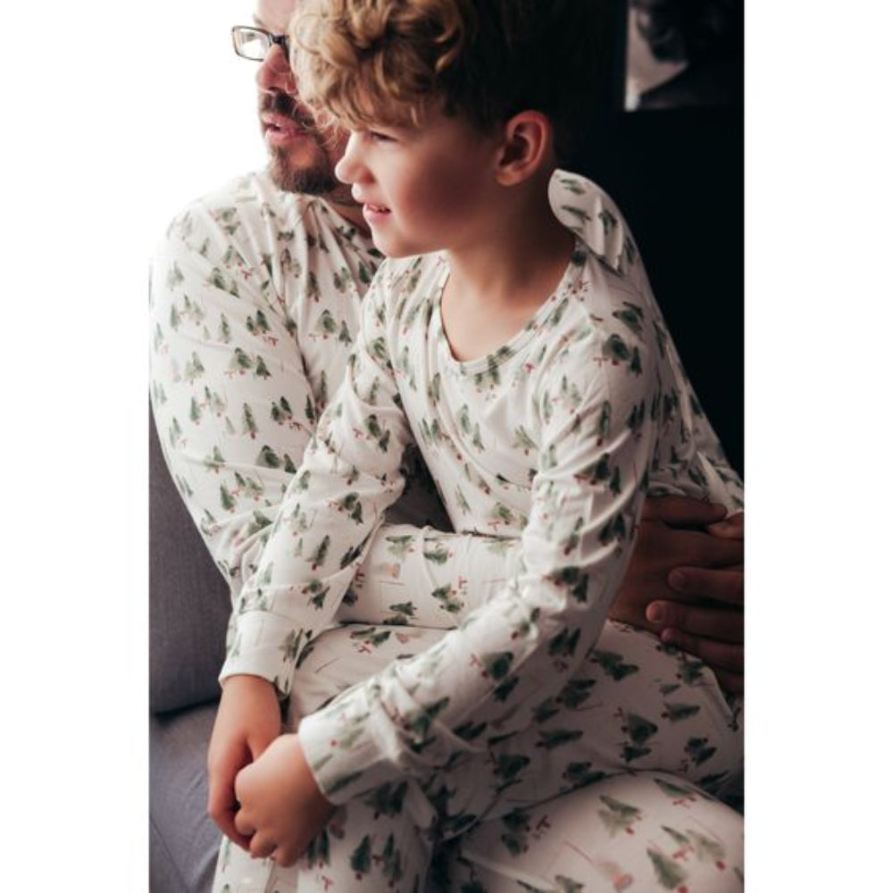 White Little Christmas Tree Matching Family Christmas Pajamas-Dog Pajamas Included